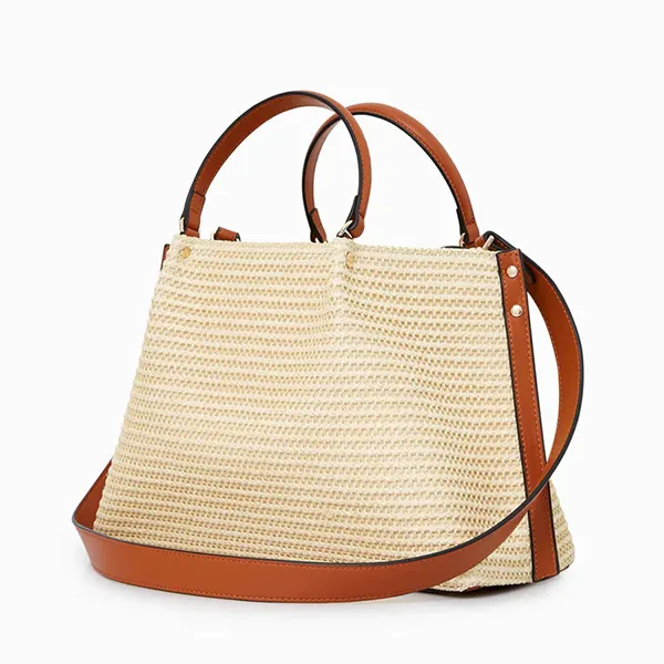 Túi Xách Tay Nữ Lyn Prive Pride L Tote Bags LL23SBS223 Màu Nâu Be - Túi xách - Vua Hàng Hiệu
