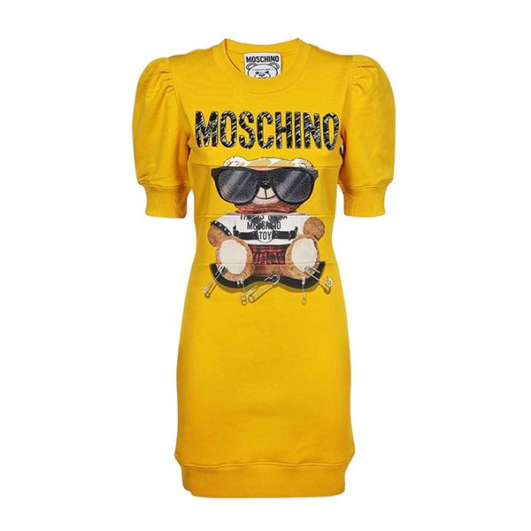 Váy Nữ Moschino Yellow Mixed Teddy Bear Printed - V0451 5527 3029 Màu Vàng - 3