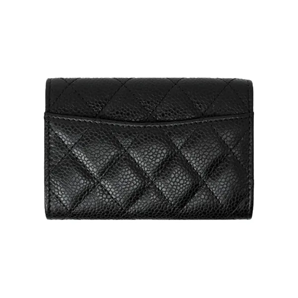 Ví Chanel Classic Card Holder Grained Calfskin Gold Black AP0214-Y01864-C3906 Màu Đen - Túi xách - Vua Hàng Hiệu