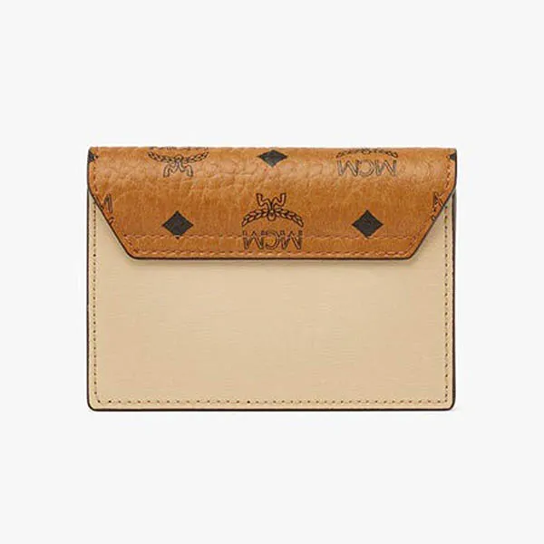 Ví MCM Card Holder MYACALM02IW001 Màu Nâu Vàng - Túi xách - Vua Hàng Hiệu