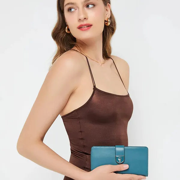 Ví Nữ Lyn Athella Long Wallets LL23CWF093 Màu Xanh