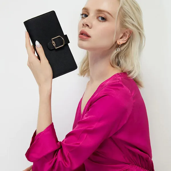 Ví Nữ Lyn Bonita Long Wallets LL23CWS030 Màu Đen