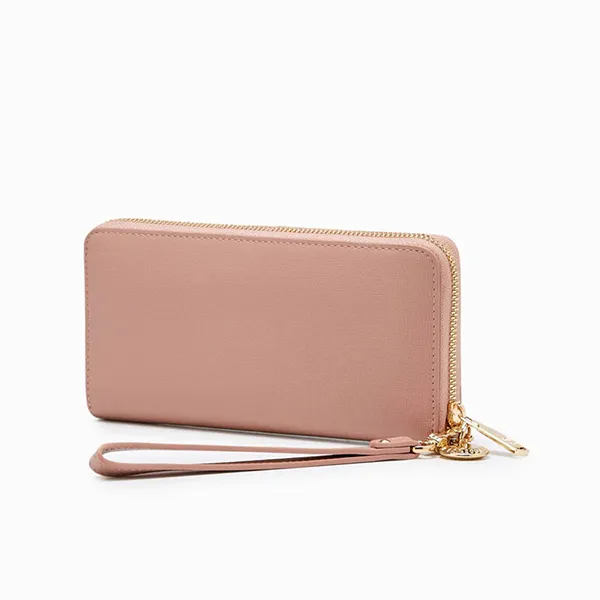 Ví Nữ Lyn Coin Continental Zip Wallets LL22CWS022 Màu Be Hồng