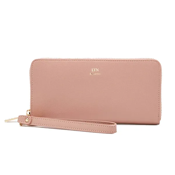 Ví Nữ Lyn Coin Continental Zip Wallets LL22CWS022 Màu Be Hồng