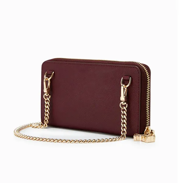 Ví Nữ Lyn Cori Coin Con Wallets LL22WWF077 Màu Đỏ Mận