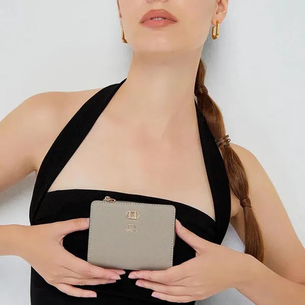 Ví Nữ Lyn Edmond Short Wallets LL23CWS034 Màu Xám