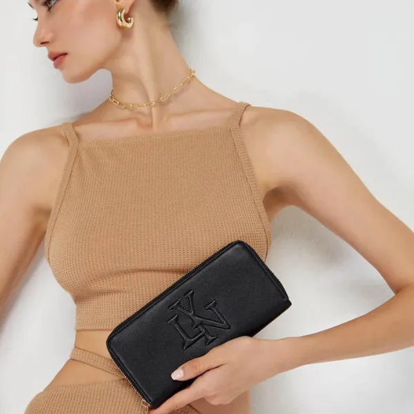 Ví Nữ Lyn Franky Long Wallets LL23CWF008 Màu Đen - Túi xách - Vua Hàng Hiệu