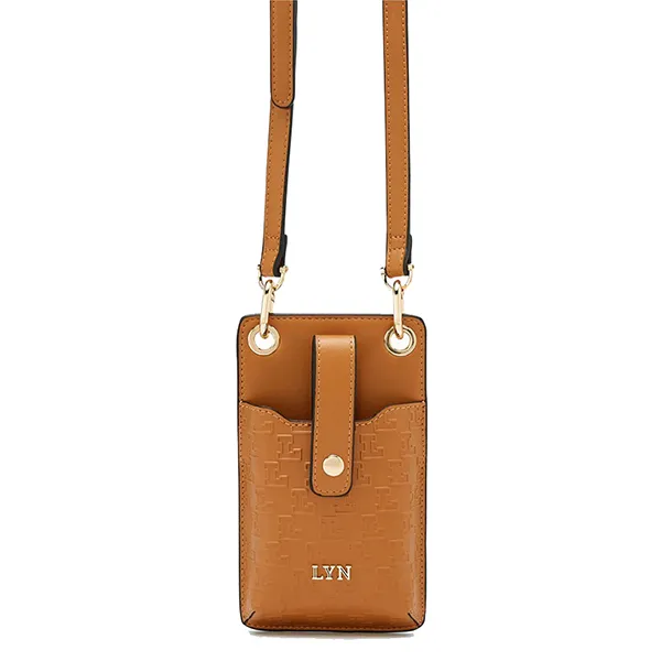 Ví Nữ Lyn Jasmine Mobile Sling Wallets On Chain LL23CWF029 Màu Nâu