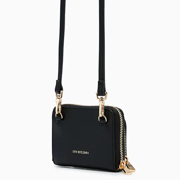 Ví Nữ Lyn Jasmine Short Wallets LL23CWF028 Màu Đen