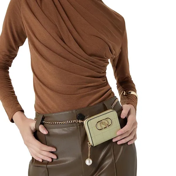 Ví Nữ Lyn Peggy Short Wallets LL22CWF054 Màu Xanh Bơ