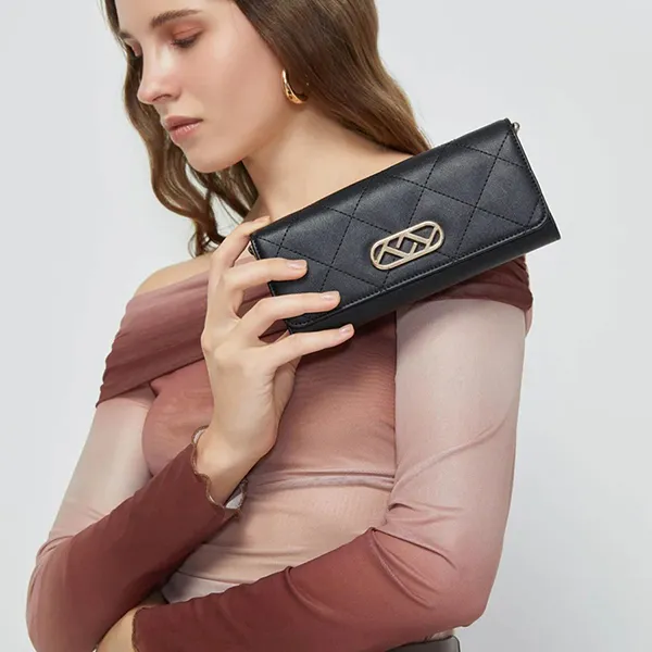 Ví Nữ Lyn Sphere Wallets On Chain LL23CWF003 Màu Đen - Túi xách - Vua Hàng Hiệu
