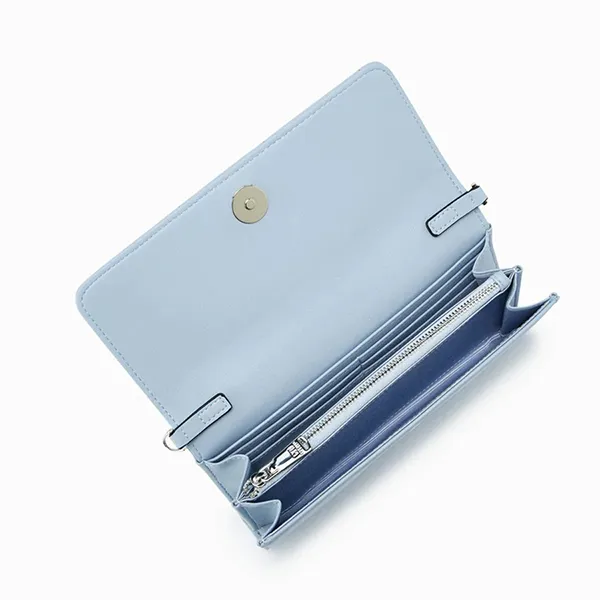 Ví Nữ Lyn Sphere Wallets On Chain LL23CWF003 Màu Xanh Blue - Túi xách - Vua Hàng Hiệu