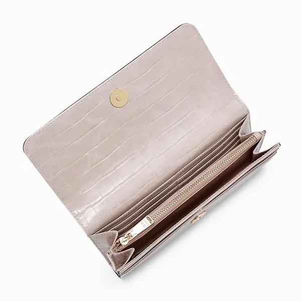Ví Nữ Lyn Tabi Croco Long Wallets LL23CWF005 Màu Hồng