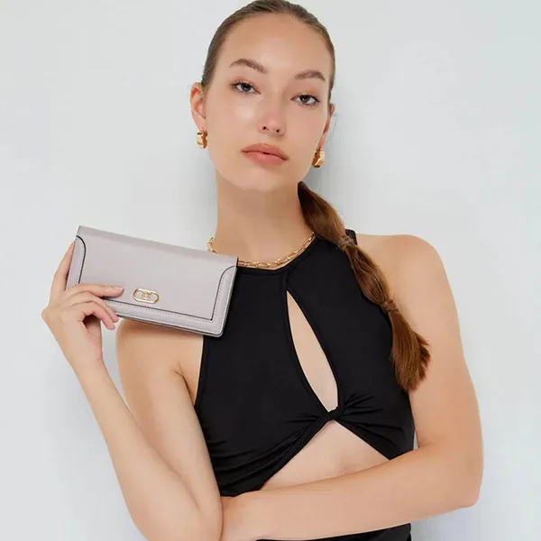 Ví Nữ Lyn Vincent Long Wallets LL23CWS038 Màu Tím Xám - Túi xách - Vua Hàng Hiệu