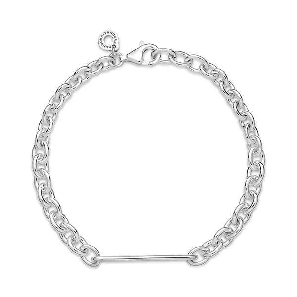 Vòng Đeo Tay Nữ Pandora Engravable Bar Link Bracelet 599523C00 Màu Bạc Size 20