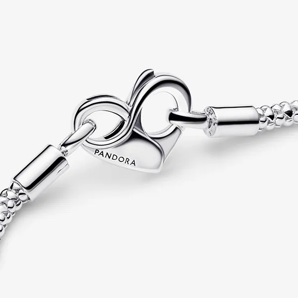 Vòng Đeo Tay Nữ Pandora Moments Studded Chain Bracelet 592453C00 Màu Bạc Size 16