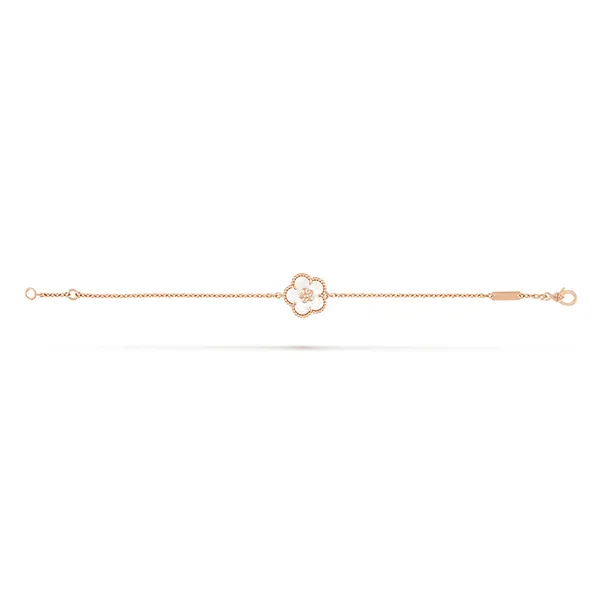 Vòng Đeo Tay Nữ Jewery Luxury Lucky Spring Bracelet, Plum Blossom Màu Vàng Hồng - Trang sức - Vua Hàng Hiệu