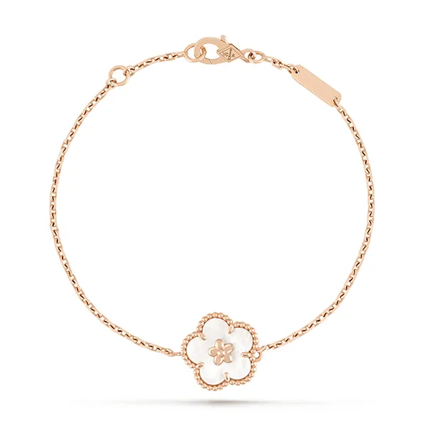 Vòng Đeo Tay Nữ Jewery Luxury Lucky Spring Bracelet, Plum Blossom Màu Vàng Hồng - Trang sức - Vua Hàng Hiệu
