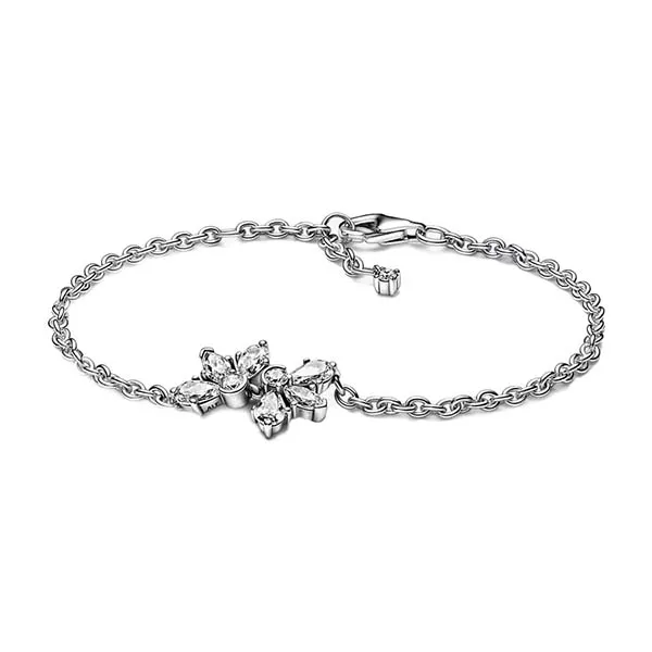 Vòng Đeo Tay Nữ Pandora Sparkling Herbarium Cluster Chain Bracelet 592398C01 Màu Bạc - Trang sức - Vua Hàng Hiệu