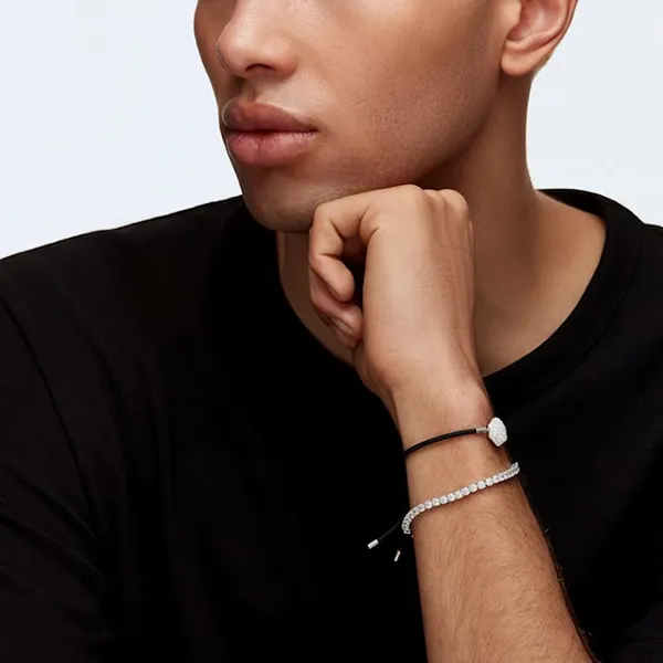 Vòng Đeo Tay Unisex Swarovski Power Collection Bracelet 5568271 Màu Đen Bạc