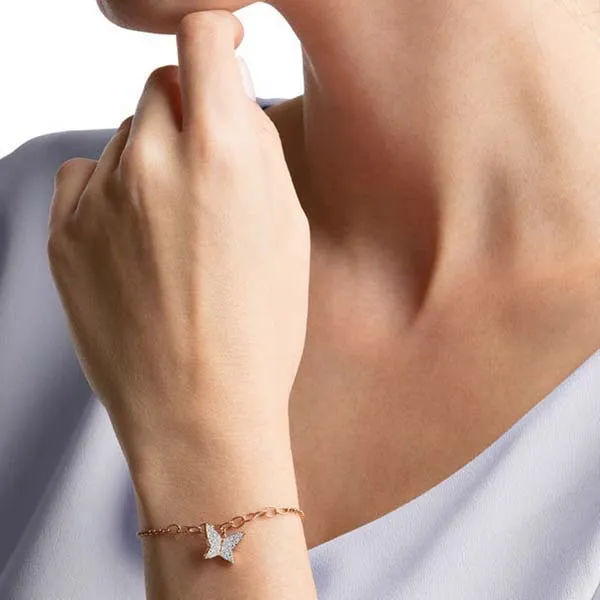 Vòng Đeo Tay Nữ Swarovski Remix Collection Rose Gold-Tone Bracelet 5466823 Màu Vàng Hồng Size M