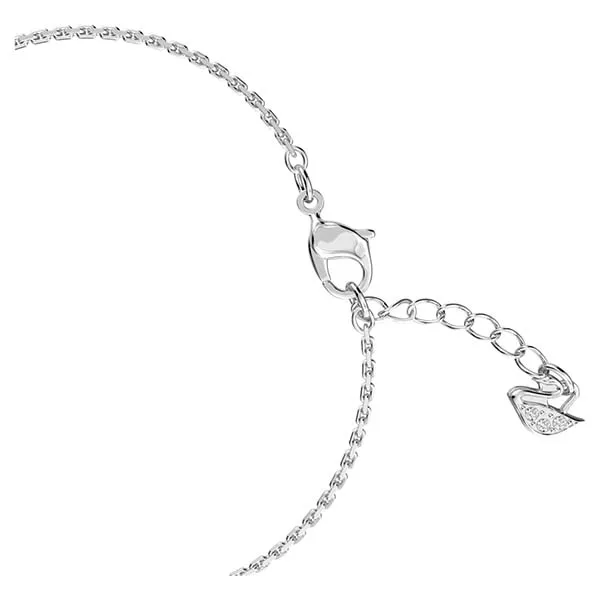 Vòng Đeo Tay Nữ Swarovski Further Bracelet Round Shape, White, Rhodium Plated 5499003 Màu Bạc