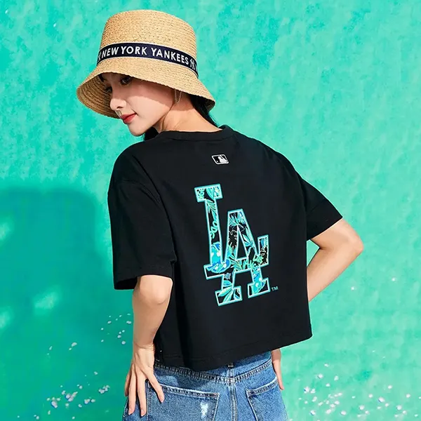 Áo Croptop Nữ MLB Women's Summer Short Sleeve T-Shirt La Dodgers 3FTS42023-07BKS Màu Đen Size S - Thời trang - Vua Hàng Hiệu