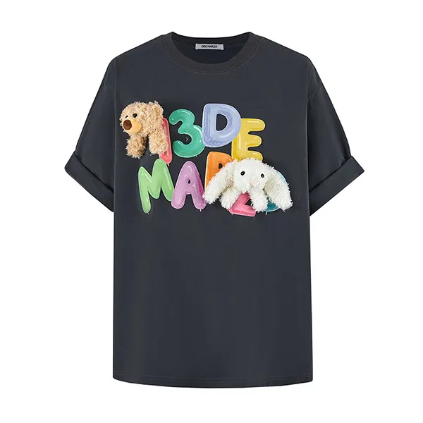 Áo Phông Nữ 13 De Marzo Doozoo Balloon T-shirt Forever River Màu Xám Size S