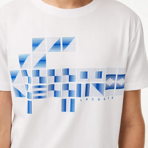 Áo Phông Nam Lacoste Men's Sport X Novak Djokovic Printed Tshirt TH9320 Màu Trắng - Thời trang - Vua Hàng Hiệu
