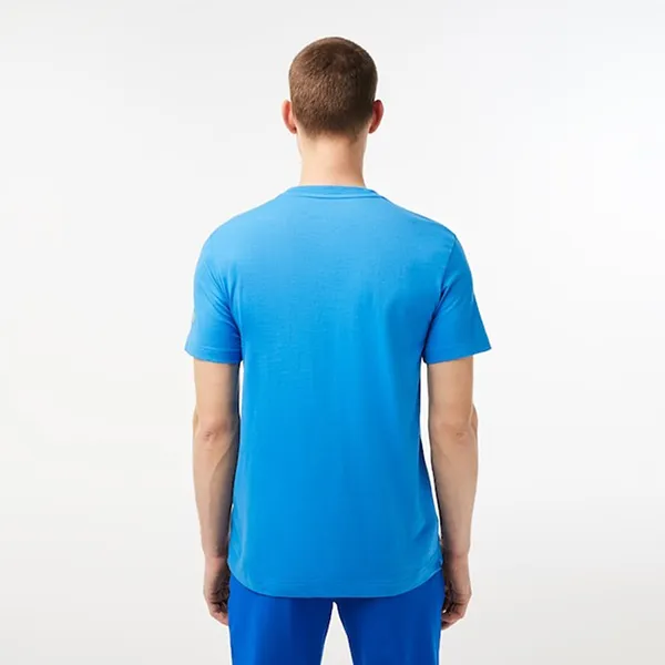 Áo Phông Nam Lacoste Men's Sport X Novak Djokovic Printed Tshirt TH9320 Màu Xanh Blue - Thời trang - Vua Hàng Hiệu