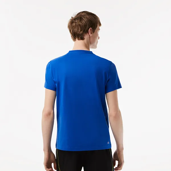 Áo Phông Nam Lacoste Sport Regular Fit Tshirt With Contrast Branding Logo TH5189-00 Xanh Dương Size 3 - Thời trang - Vua Hàng Hiệu