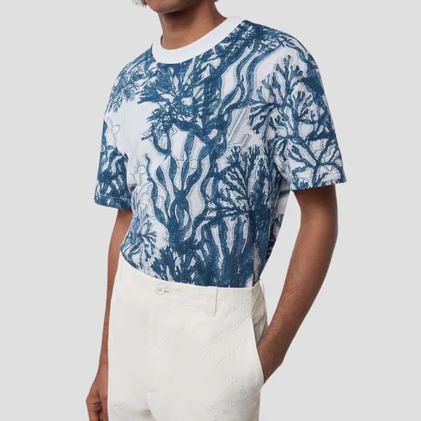 Louis Vuitton Knit Graphic Blue T Shirt  Crepslocker