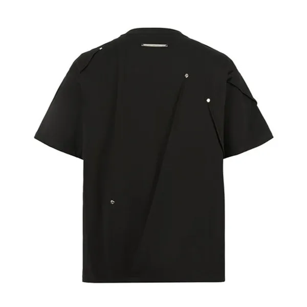 Áo Phông Weird Market Metal Logo Fold Tshirt Màu Đen
