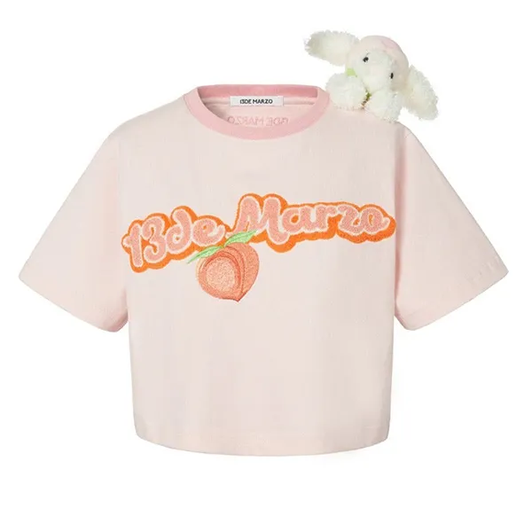 Áo Phông Nữ 13 De Marzo Doozoo Fruit Top Pink Pearl Tshirt Màu Hồng Size S - Thời trang - Vua Hàng Hiệu