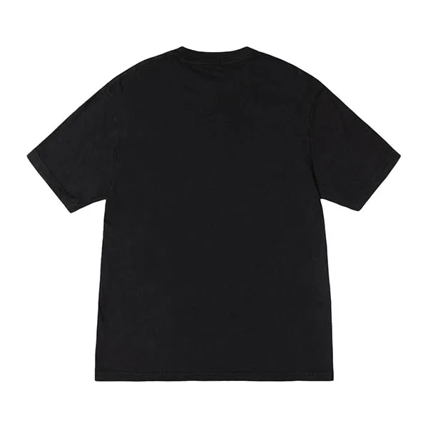 Áo Phông Stussy Big Basic Pigment Dyed T-Shirt Màu Đen Size 2XL - 3