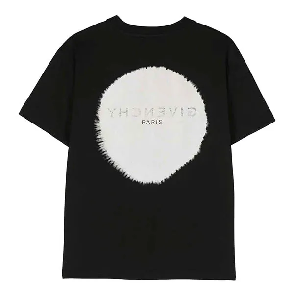 Áo Phông Trẻ Em Givenchy Black With Logo Printed Tshirt H25405 --09B Màu Đen