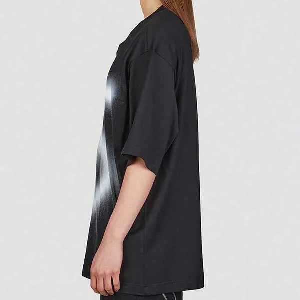 Áo Phông Unisex Dolce & Gabbana Spray Paint Logo T-Shirt In Black Màu Đen - Thời trang - Vua Hàng Hiệu