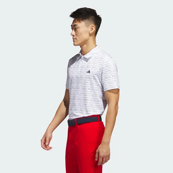 Áo Polo Nam Adidas Golf Kẻ Sọc IC1346 Màu Trắng