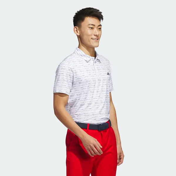 Áo Polo Nam Adidas Golf Kẻ Sọc IC1346 Màu Trắng