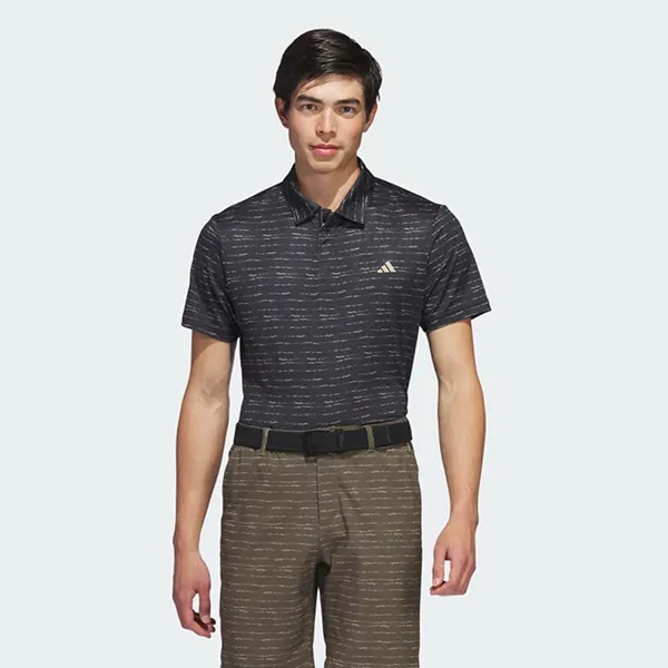 Áo Polo Nam Adidas Golf Kẻ Sọc IC1347 Màu Đen
