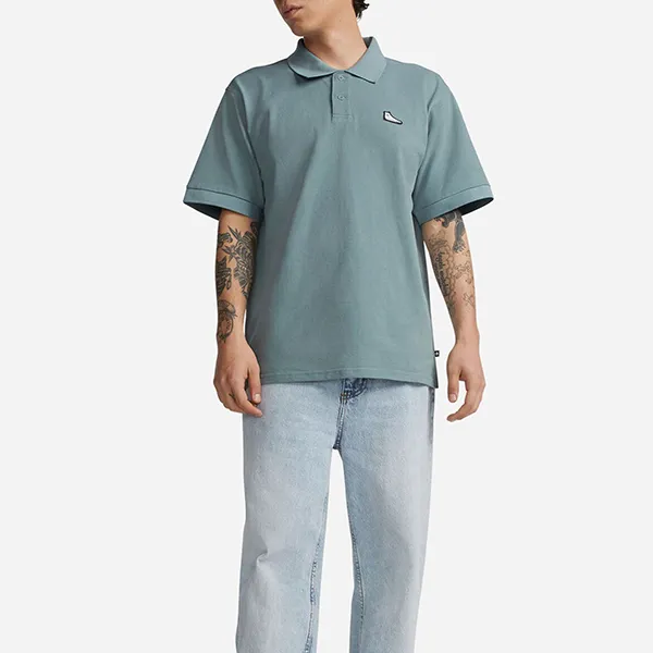 Áo Polo Nam Converse Ss Polo Shirt 10024739-A03 Màu Xanh Xám - Thời trang - Vua Hàng Hiệu
