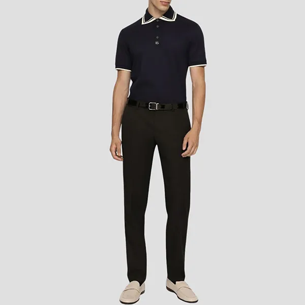 Áo Polo Nam Dolce & Gabbana D&G Sartoriale G8PA7T HU7K5 B0665 Màu Xanh Đậm - Thời trang - Vua Hàng Hiệu