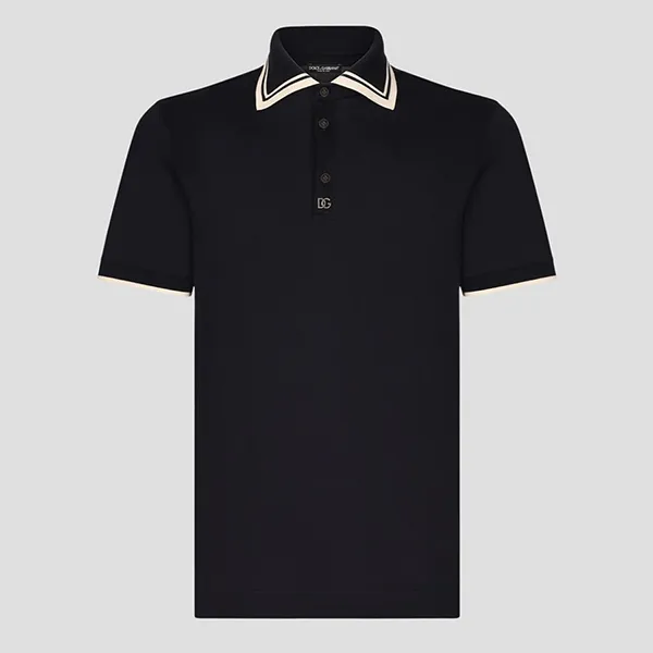 Áo Polo Nam Dolce & Gabbana D&G Sartoriale G8PA7T HU7K5 B0665 Màu Xanh Đậm - Thời trang - Vua Hàng Hiệu