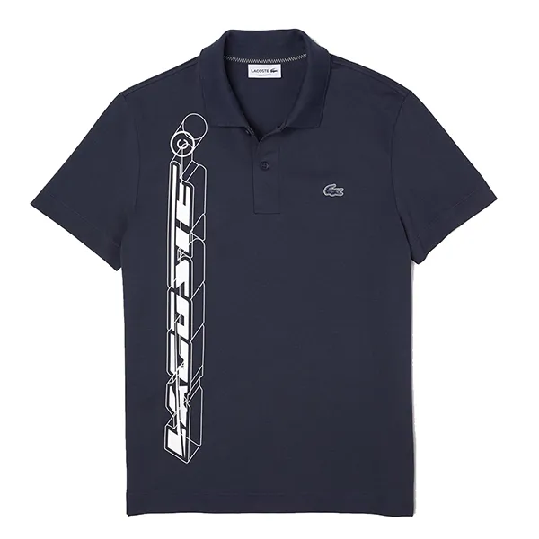 Áo Polo Nam Lacoste Active Movement 3D Signature Polo Shirt PH5526.KXE Màu Xanh Navy Size M - Thời trang - Vua Hàng Hiệu