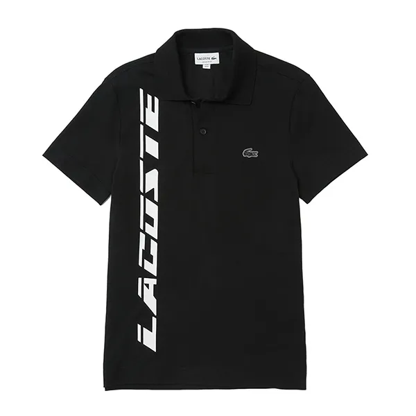 Áo Polo Nam Lacoste Regular Fit Branded Piqué Polo PH9643 031 Màu Đen Size 2 - Thời trang - Vua Hàng Hiệu