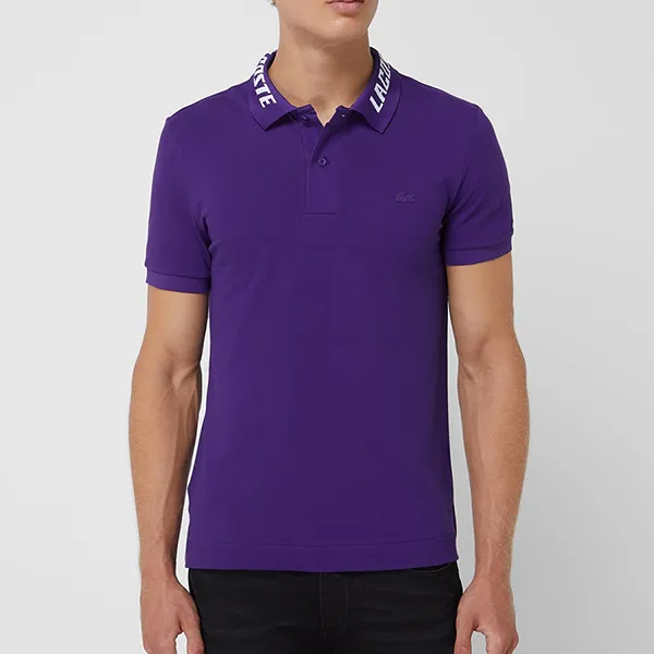 Áo Polo Nam Lacoste Slim Fit Poloshirt Mit Stretch-Anteil In Lila PH9642 Màu Tím Size 3