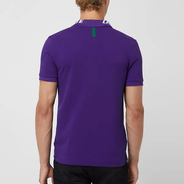 Áo Polo Nam Lacoste Slim Fit Poloshirt Mit Stretch-Anteil In Lila PH9642 Màu Tím Size 3