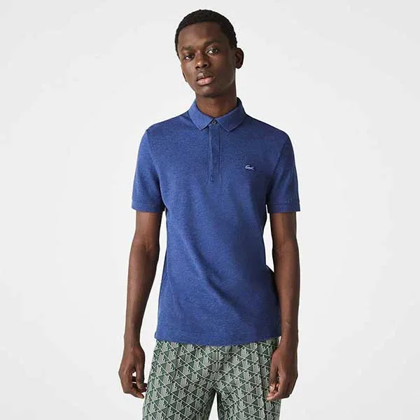 Áo Polo Nam Lacoste Smart Paris Stretch Cotton Piqué Shirt PH5522-11-HJD Màu Xanh Đậm Size 2 - Thời trang - Vua Hàng Hiệu