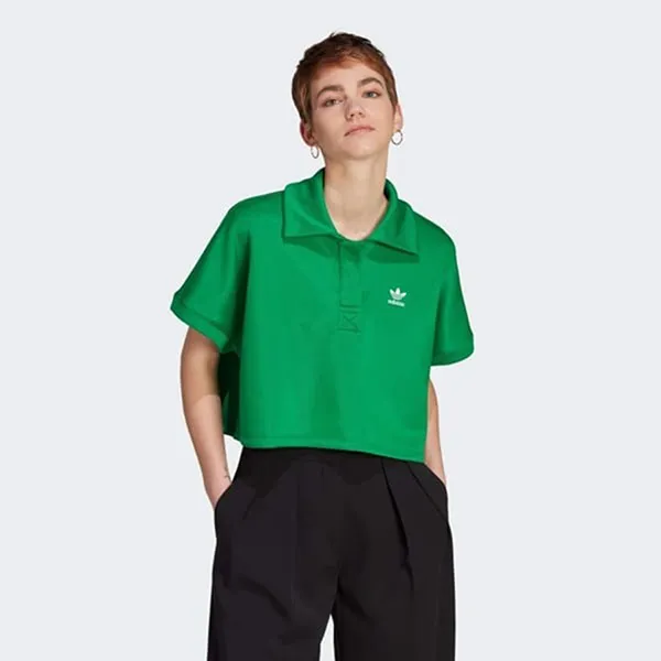 Áo Polo Nữ Adidas Classics Adicolor IK0419 Màu Xanh Green