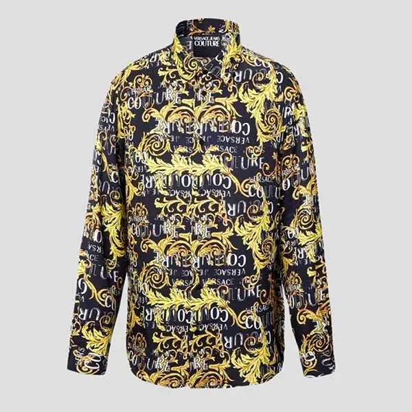 Áo Sơ Mi Dài Tay Nam Versace Jean Couture Black With Baroque Pattern Printed 74GAL2R0 NS219 G89 Màu Vàng Đen Size 48 - Thời trang - Vua Hàng Hiệu